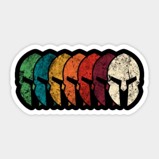 The Legendary Spartan Helmets Sticker